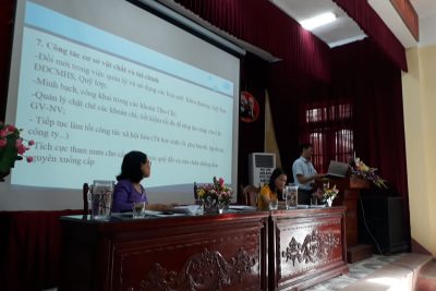 Hội nghị nhà giáo, cán bộ quản lý giáo dục, người lao động  trường THPT Nam Trực năm học 2020-2021