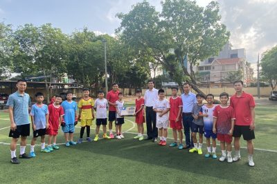 Đoàn vận động viên của ngành Giáo dục tích cực tập luyện để tham gia thi đấu Hội khoẻ Phù Đổng cấp khu vực