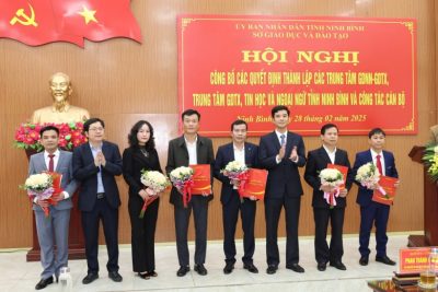 Sở Giáo dục và Đào tạo tỉnh Ninh Bình  hoàn thành công tác sắp xếp, tổ chức lại bộ máy