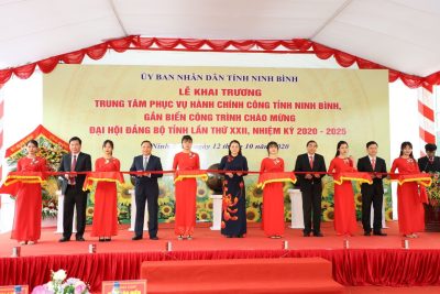 KHAI TRƯƠNG TRUNG TÂM PHỤC VỤ HÀNH CHÍNH CÔNG TỈNH NINH BÌNH