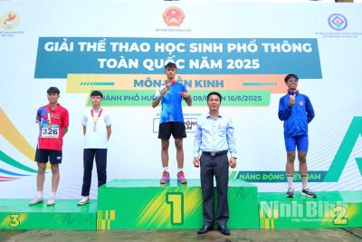 Đoàn học sinh Ninh Bình xuất sắc giành vị trí thứ 3 môn Điền kinh tại Giải Thể thao học sinh phổ thông năm 2025