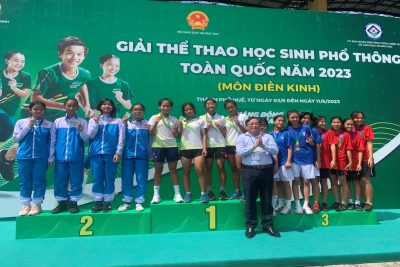 Đoàn vận động viên của ngành giáo dục Ninh Bình  tham gia Giải thể thao học sinh phổ thông toàn quốc năm 2023
