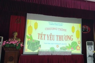 Tết yêu thương – Một chương trình mang ý nghĩa nhân văn của trường THPT Nam Trực, Nam Định