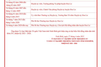 ĐƠN VỊ BẦU CỬ SỐ 8